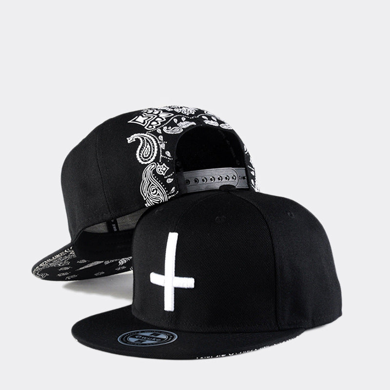 Tapa de béisbol de poliéster de bordado cruzado al por mayor